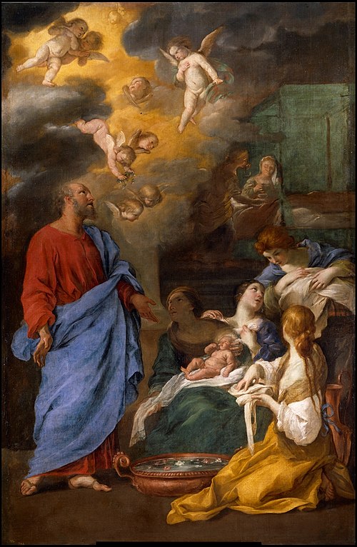 The Birth of Saint John the Baptist, 1628, Andrea Sacchi
