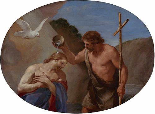 The Baptism of Christ, , Andrea Sacchi