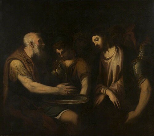 Pilate Washing His Hands, 1784, Andrea Schiavone
