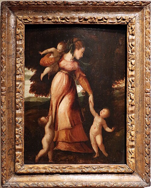 allegoria della carità, , Andrea Schiavone