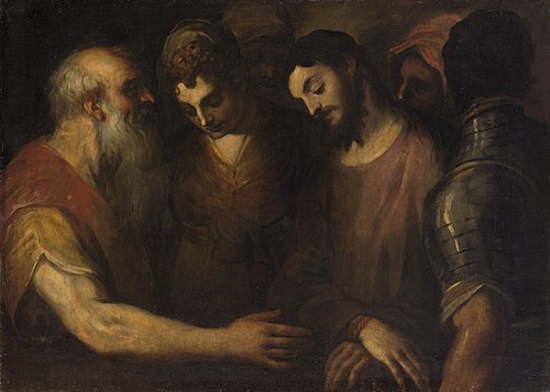 Christ before Pilate, 1558, Andrea Schiavone