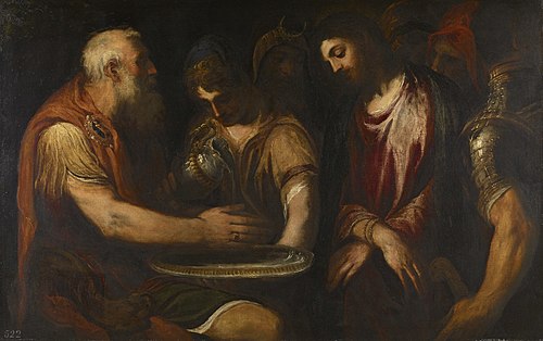 Christ before Pilate, 1556, Andrea Schiavone