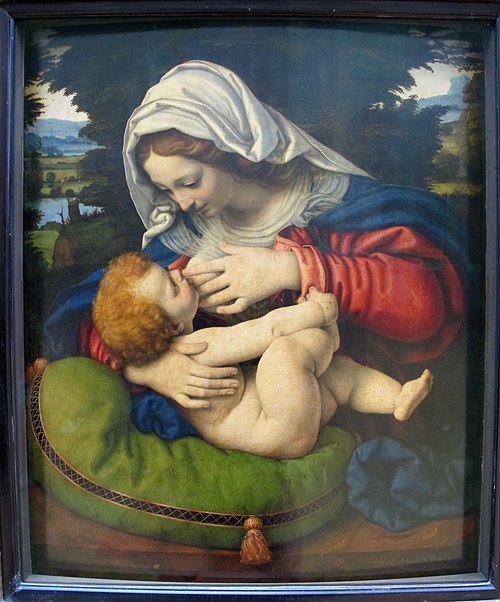 La Vierge au coussin vert, 1507, Andrea Solari