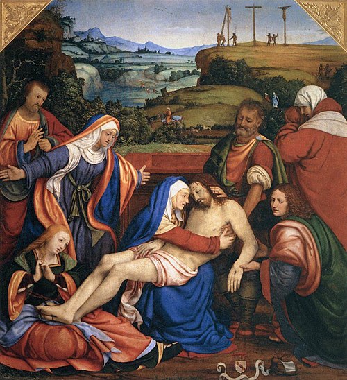 Déploration sur le Christ mort, 1510, Andrea Solari