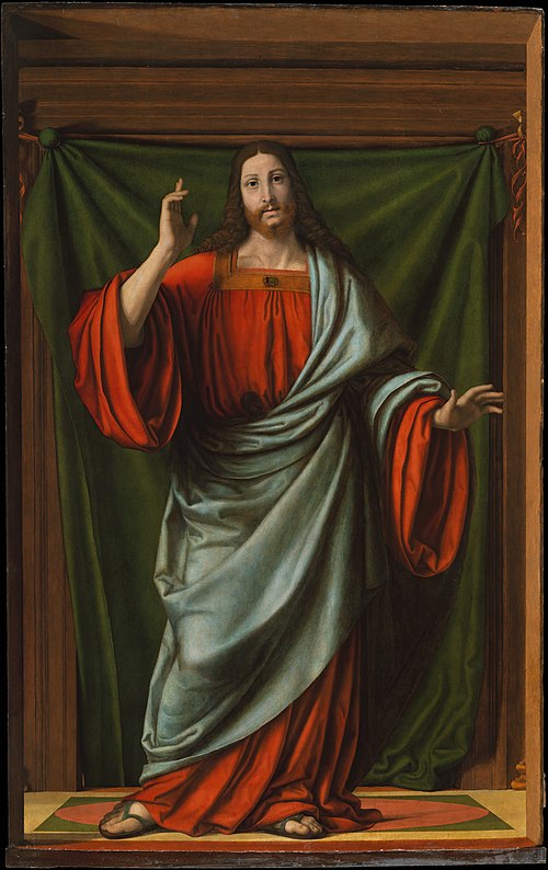 Christ Blessing, 1524, Andrea Solari