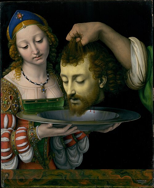 Salome with the Head of Saint John the Baptist, 1506, Andrea Solari