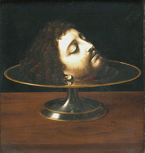 The Head of Saint John the Baptist on a Charger, 1507, Andrea Solari