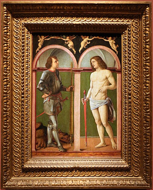Saint George and Saint Sebastian, 1500, Andrea Solari