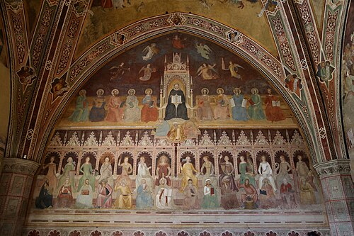 Triumph of St. Thomas Aquinas, 1366, Andrea di Bonaiuto