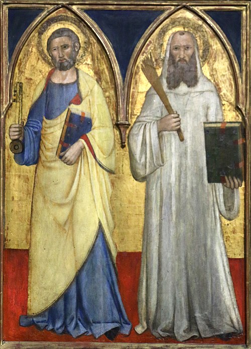 Saint Pierre et saint Benoît, 1350, Andrea di Bonaiuto