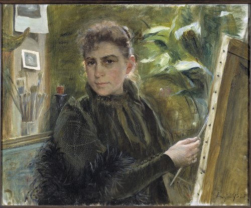 Autoportrait, 1880, Elisabeth Keyser
