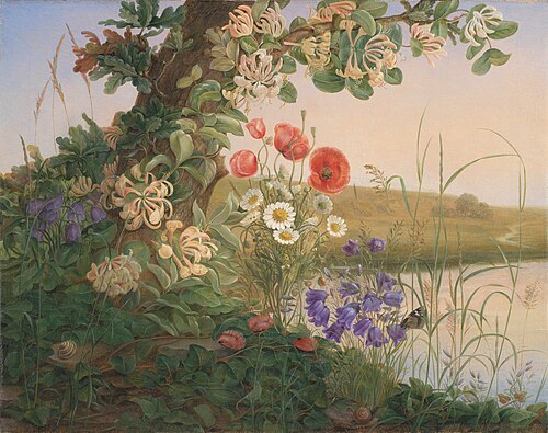 Blomsterstykke, 1841, Christine Løvmand