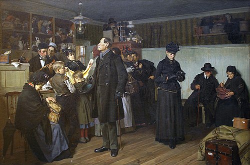 Hos pantelåneren, 1893, Frants Peter Diderik Henningse