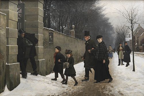 A Funeral, 1883, Frants Peter Diderik Henningse