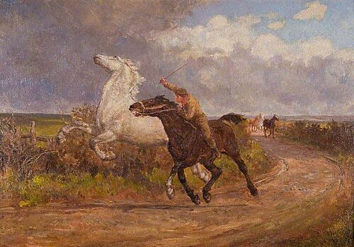 Runaway Horse, 1900, Brian Hatton