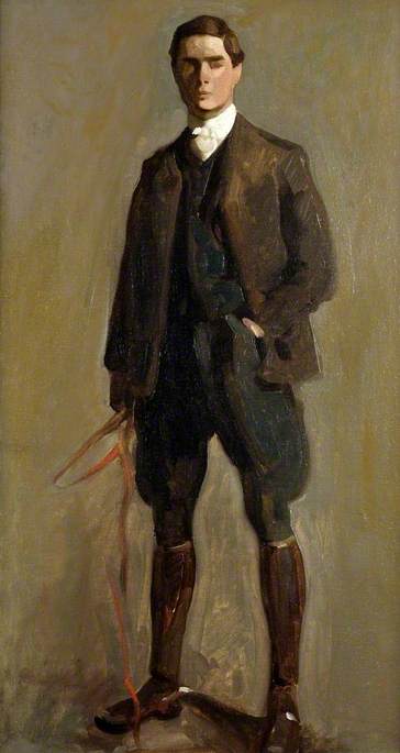 Self Portrait, in Hunting Kit, 1903, Brian Hatton
