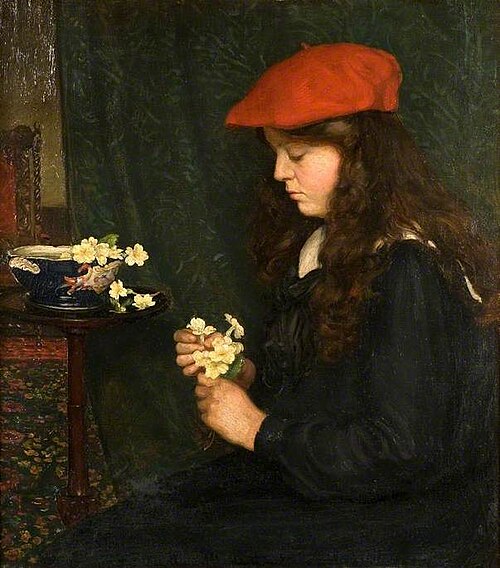 Portrait of a Girl in a Red Beret (Marjorie Hatton, 1895–1981), 1905, Brian Hatton