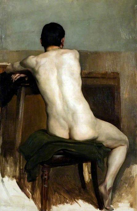Seated Nude, 1906, Brian Hatton