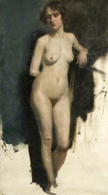 Standing Female Nude, 1907, Brian Hatton