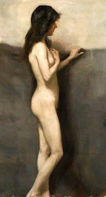 Standing Female Nude, 1907, Brian Hatton