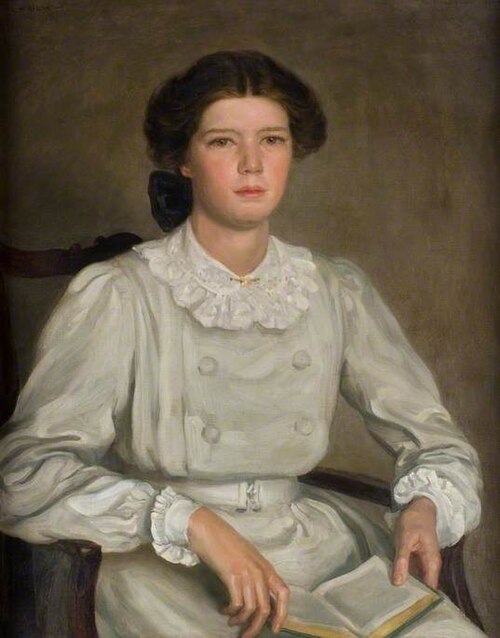 Ailsa Marr Hatton (1893–1949), in a Grey Dress, 1908, Brian Hatton