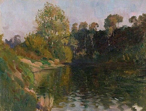 The Wye at Belmont, Herefordshire, 1908, Brian Hatton