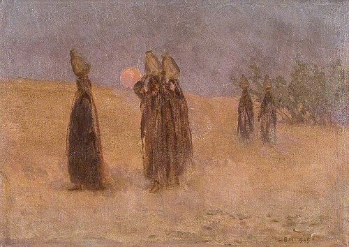 Arab Women with Water Jars, 1909, Brian Hatton
