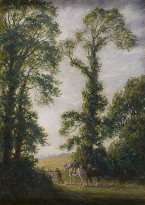 Elm Trees, 1909, Brian Hatton