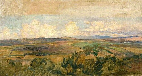 Study: Towards the Malverns, 1910, Brian Hatton
