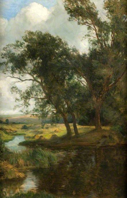 Trees, Lugg Meadows, 1910, Brian Hatton