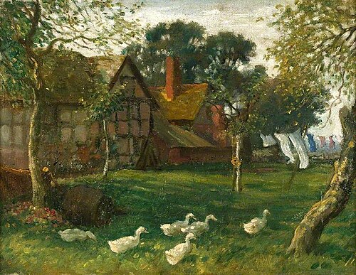 The Farm, Warham, Herefordshire, 1910, Brian Hatton