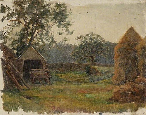 Farmyard with a Trap, , Brian Hatton