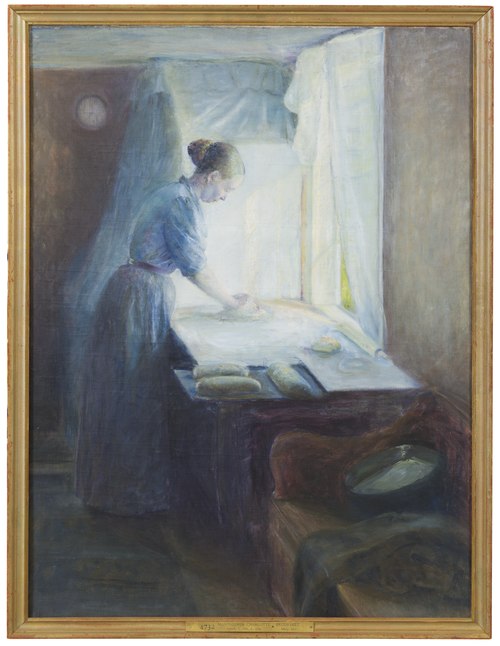 Bread-Baking, 1895, Charlotte Mannheimer