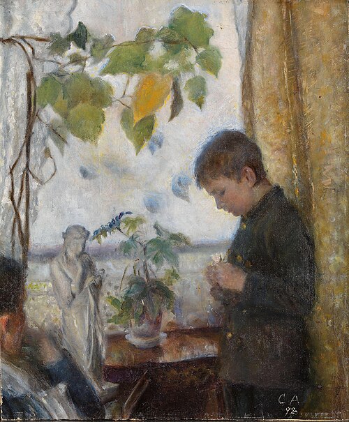 Boy by the window, 1892, Charlotte Mannheimer