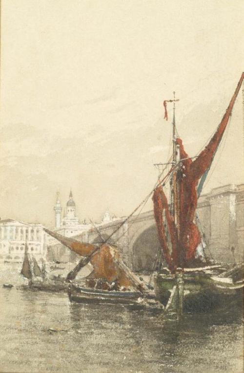 Clara Montalba - London Bridge, , Clara Montalba