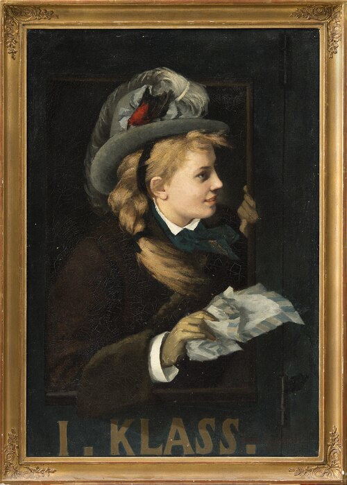 Lady in a Train Window, 1877, Anna Nordgren