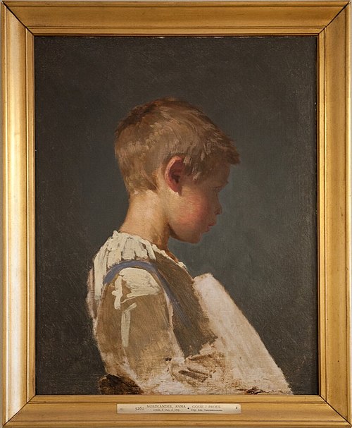 Side-Face Portrait of a Boy, , Anna Nordlander