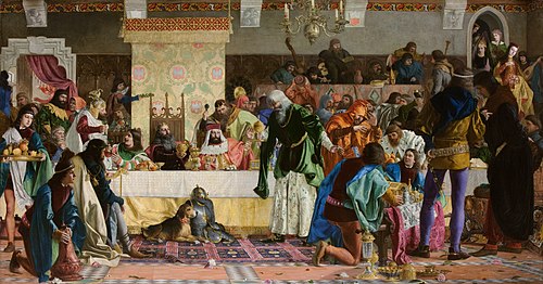 Feast at Wierzynek's, 1876, Bronislaw Abramowicz
