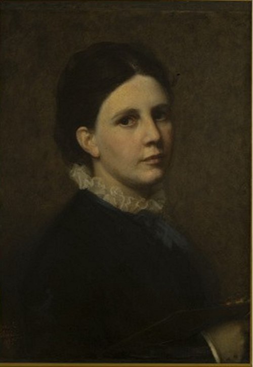 Self-portrait, 1865, Sofie Ribbing