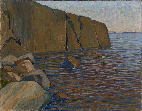 Rocky Shore Cliffs, 1926, Hanna Rönnberg
