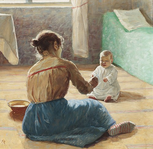 Mother and Child, 1890, Hanna Rönnberg