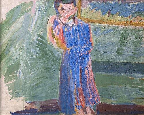 Standing Figure, Blue Dress, 1941, Niels Larsen Stevns