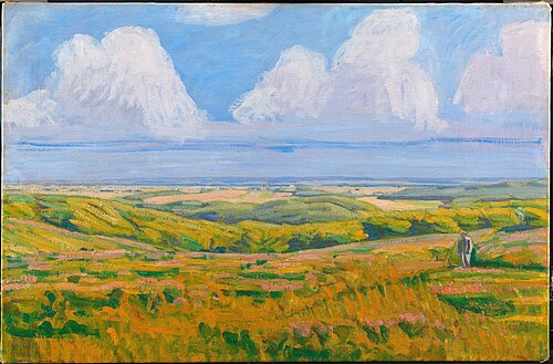 View from Korsdalen. Hammer Hills, 1926, Niels Larsen Stevns