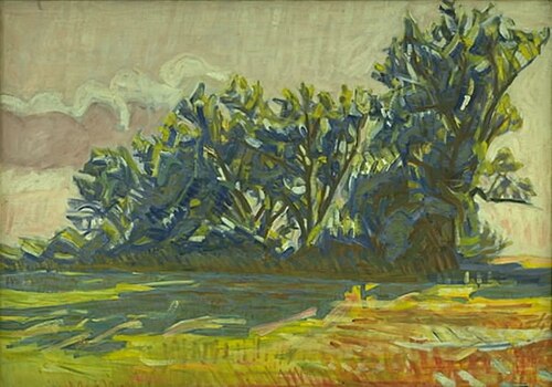Row of Willows Near Borup, 1935, Niels Larsen Stevns