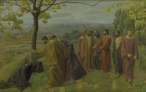 The Blind Man at the Wayside Implores Jesus to Show Mercy, 1910, Niels Larsen Stevns