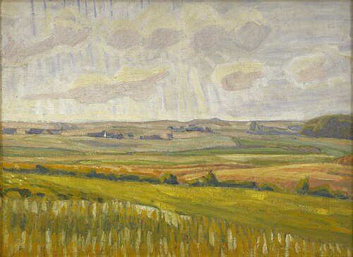Asminderup bakker mod lyset, 1924, Niels Larsen Stevns