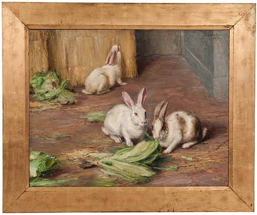 Rabbits, 1902, Ida von Schulzenheim