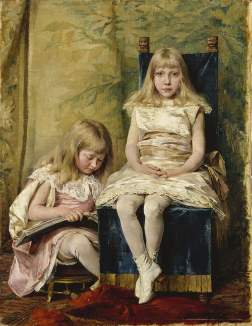 Hildegard and Alfhild Tamm  Children, 1882, Hildegard Thorell
