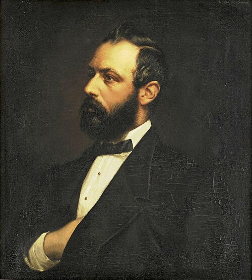 Porträt des Karl XV, 1896, Bertha Valerius
