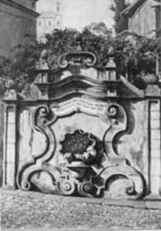 Chafariz colonial na Praça dos Contos, 1920, Hans Nöbauer